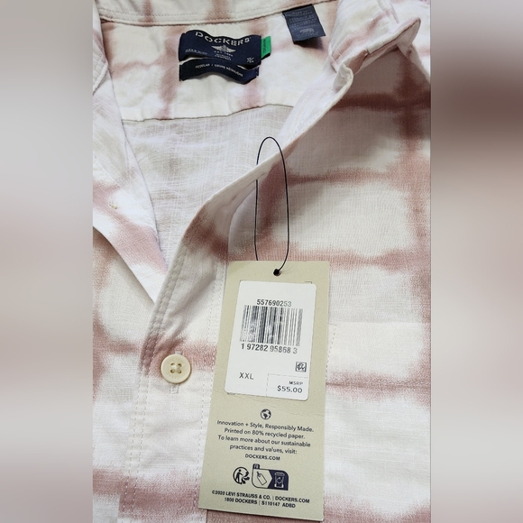 NWT Dockers Regular Fit Button front shirt size XXL - Picture 3 of 6